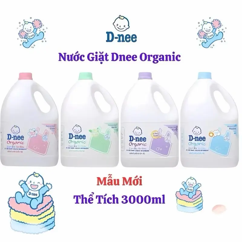 SỈ Can 3 lít nước giặt D-nee thái lan hàng chính hãng dạng can 3000ml 8