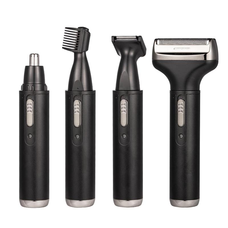Product Introduction of Electric Razor, 1 Set 4 in 1 Wet & Dry Cordless Hair Shaver for Eyebrows Nose Face Beard, Portable Full Body Hair Trimmer 11