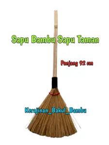 Sapu lidi bambu Sapu bambu atau sapu lidi dari bilah bambu sapu pekarangan rumah sapu bambu murah sapu taman atau kebun Plastik Plastik sapu  lantai