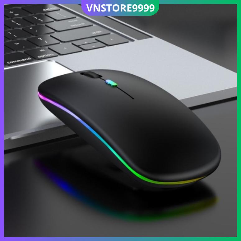 Chuột không dây A2 siêu bền led rgb full box dùng cho máy tính laptop tivi pc chống ồn sử dụng trên 10m bảo hành 1 đổi 1 (Lưu ý sản phẩm có 2 loại kết nối bluetooth và kết nối wireless (thường))