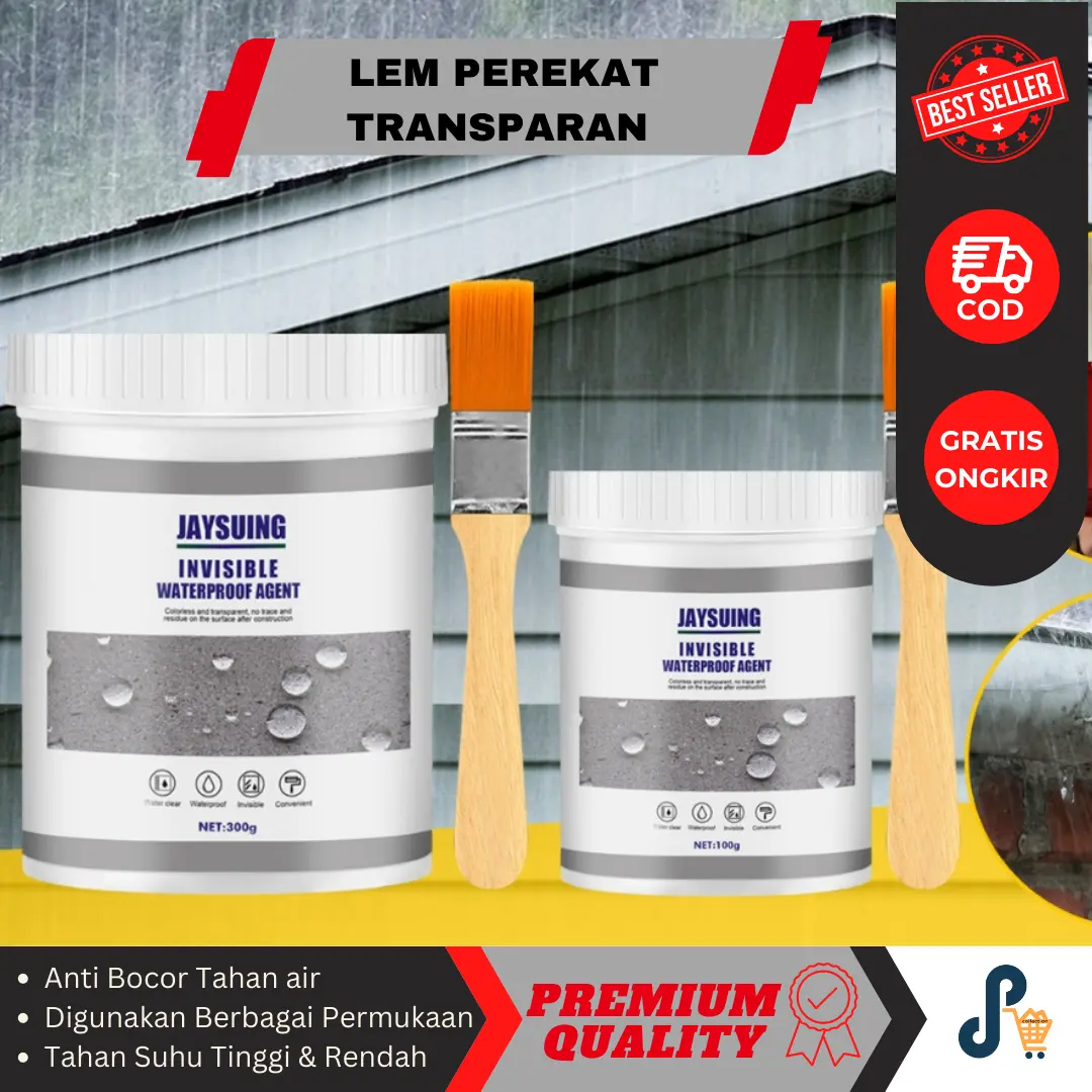Lem Super Kuat Transparan Siler Anti Bocor Serbaguna Perekat Efektik Menutup Kebocoran Pada Pipa di Dinding Langit-langit Atap Kusen Jendela Sealer Efisien Tahan Panas Suhu Tinggi Penambal Perbaikan Penyambung Paling Ampuh