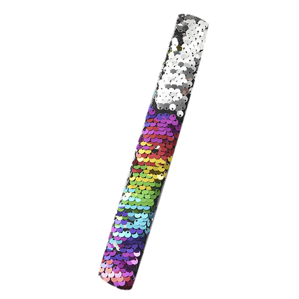 Segiyi Shiny Children Sequins Slap Bracelet Wristband Headband Party Wrist Strap Gift