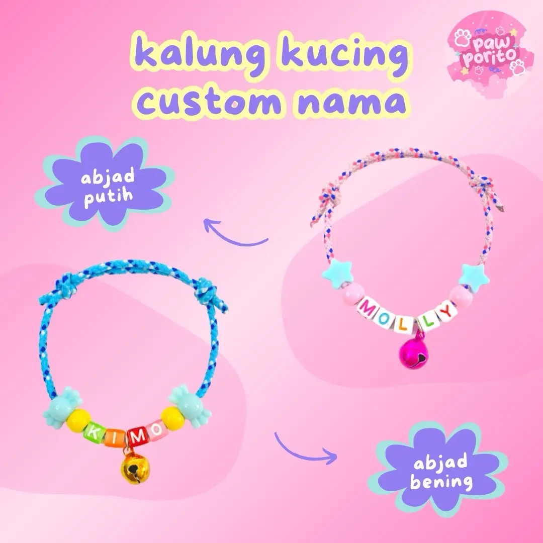 KALUNG KUCING DAN ANJING CUSTOM NAMA