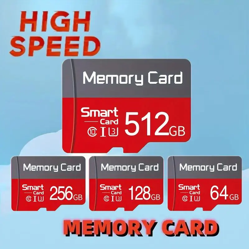 High Speed Memory Card, Micro SD Card, Smartphone Memory Card, Camera Accessories for Camera, Game Console, Digital Camera, Monitoring Camera