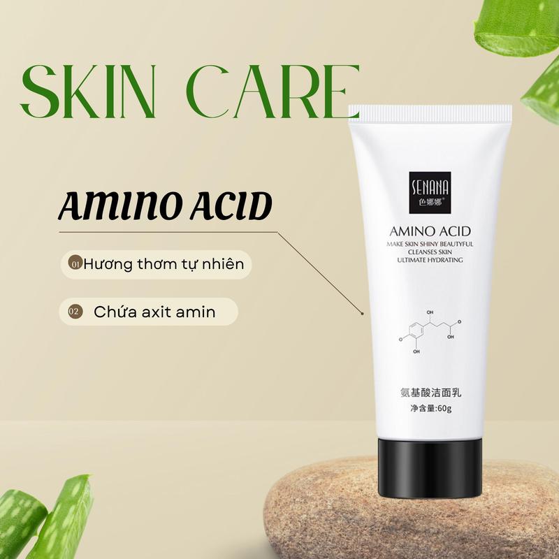 Product Introduction of Combo Sữa Rửa Mặt Amino Acid SENANA 60g Giúp Làm Sạch Sâu Bụi Bẩn Giảm Bã Nhờn Hỗ Trợ Thu Nhỏ Lỗ Chân Lông Cho Bạn Làn Da Mịn Màng 5
