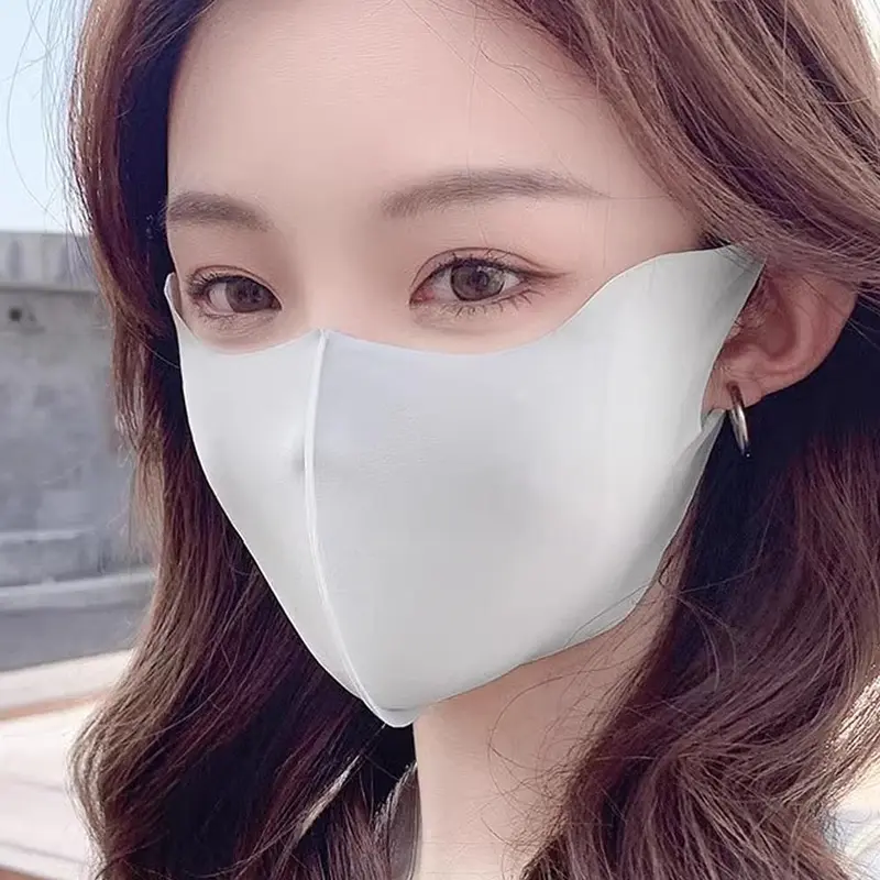 Mặt Nạ Lập Thể, Không đường May, Dành Cho Nữ, Chống Nắng UV, Phong Cách Hàng Ngày Mùa Hè, Thoáng Khí Bằng Lụa, B6M6 6