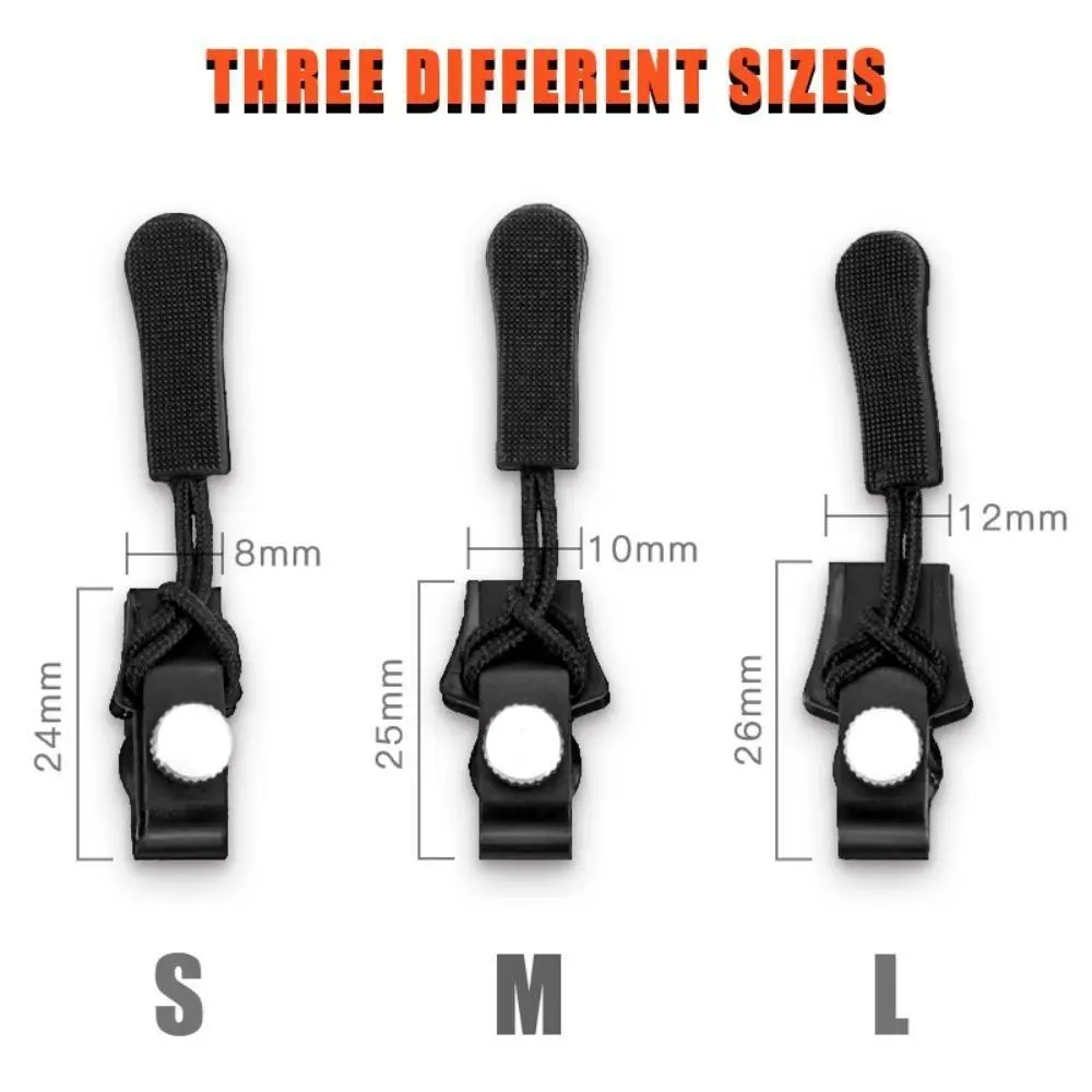 COD Zipper Slider Head Repairer – No Tools, Fast Fix for Luggage, Jackets & Shoes – Black Zipper Head