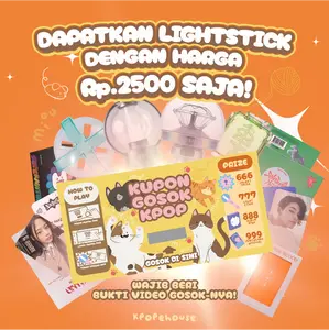 KUPON GOSOK LIGHTSTICK KUCING EDITION KPOPE HOUSE KUPON GOSOK LIGHTSTICK KUCING EDITION KPOPE HOUSE