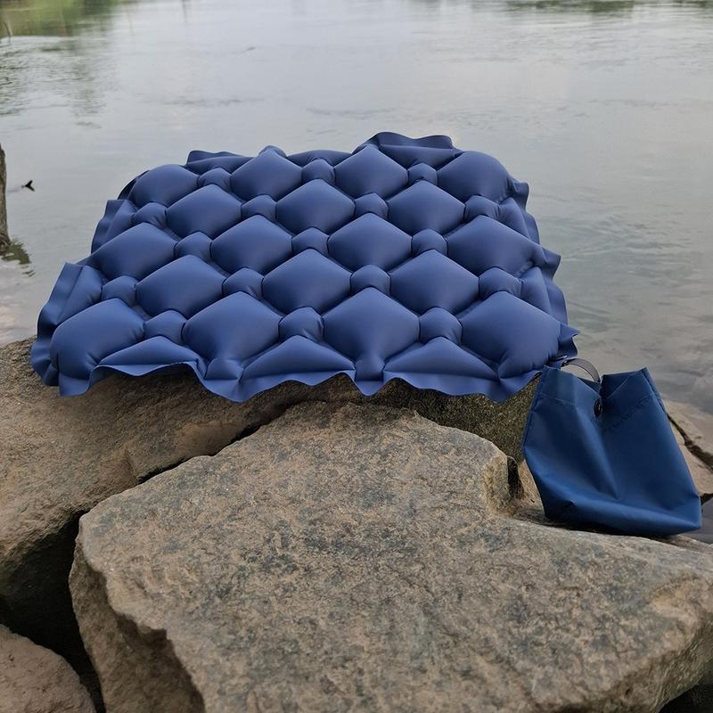Product Introduction of Portable Folding Inflatable Seat Cushion Lightweight With Storage Bag Air Sitting Pad Moisture and Water Resistant Chair Cushion Camping 15
