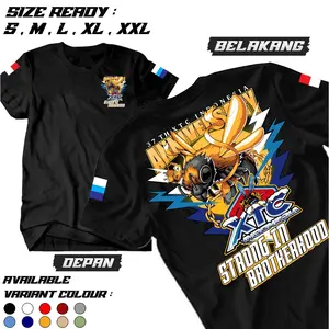 ahzaaashop - Kaos Anniversary 37 TH XTC Indonesia Strong In Brotherhood - Baju Distro - Kaos XTC Indonesia - Baju Distro Terbaru - Cocok Untuk pria wanita - Kekinian