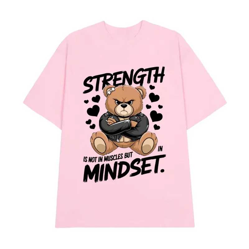 Áo Thun Papilia Teddy Power - Gấu Papilia sức mạnh Form rộng unisex nam nữ cổ tròn chất vải cotton 2c thoáng mát PP02 4