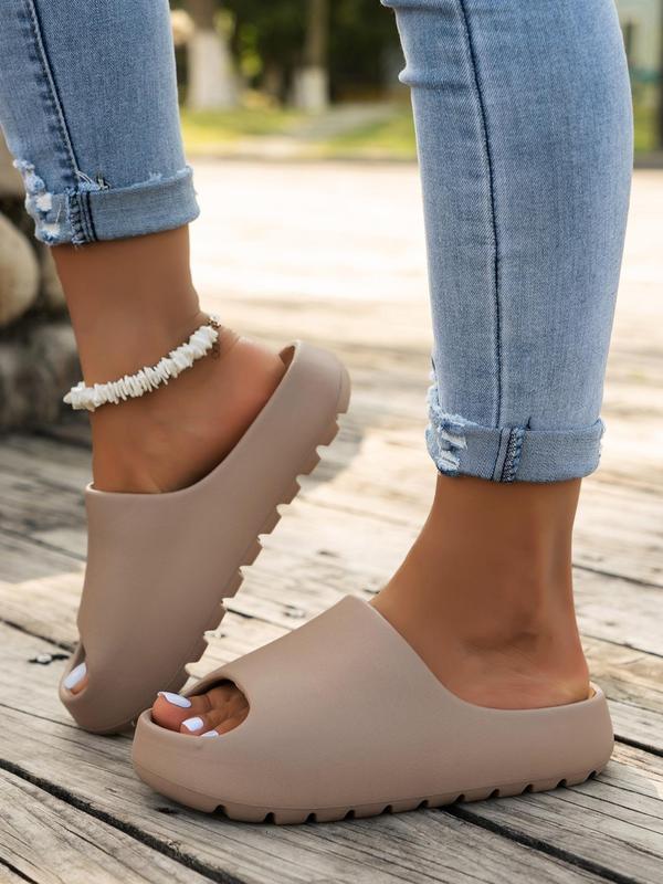 Women's Summer 2024 Solid Non-slip Slides, Soft Comfortable Lightweight Eva Slippers for Bathroom, Pool, Spa, Casual Home Slippers for Indoor and Outdoor Wear As Gifts 5