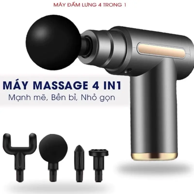 ￼Máy Massage Cầm Tay Mini 4 đầu 6 đầu chế độ KM-720 0