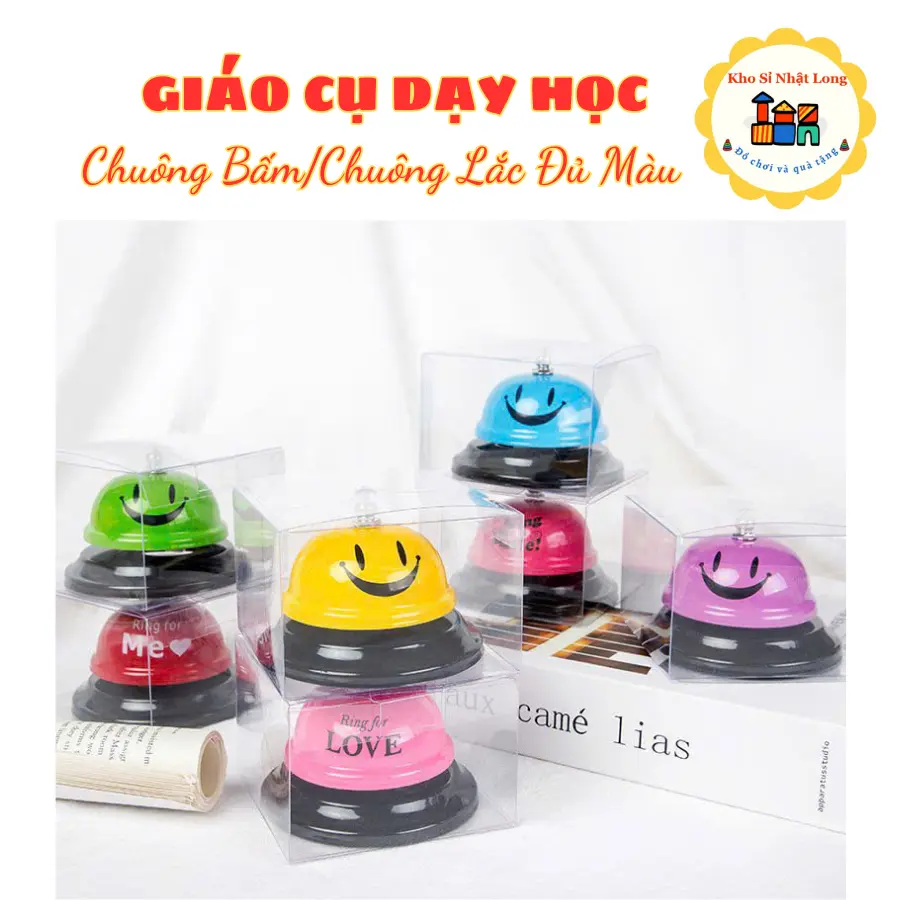 [CHỌN MÀU] Chuông Bấm Để BànĐồ dùng giáo cụ dạy học phục vụ trong học tập và các hoạt động trò chơi