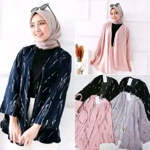 CARDIGAN ILALANG / CARDIGAN MILIA MOSCREPE PREMIUM (COD)