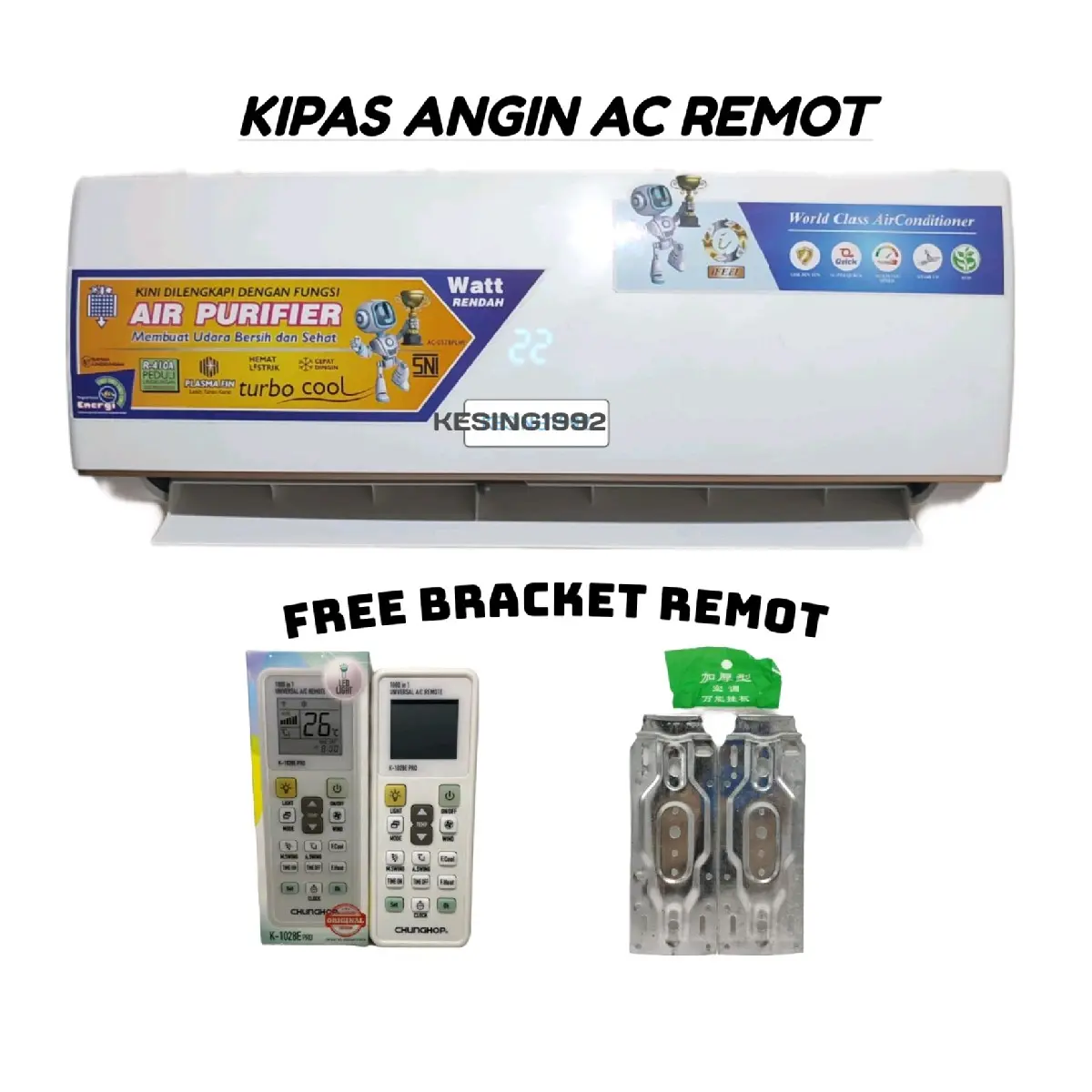 KIPAS ANGIN MODEL AC BISA PAKAI REMOT