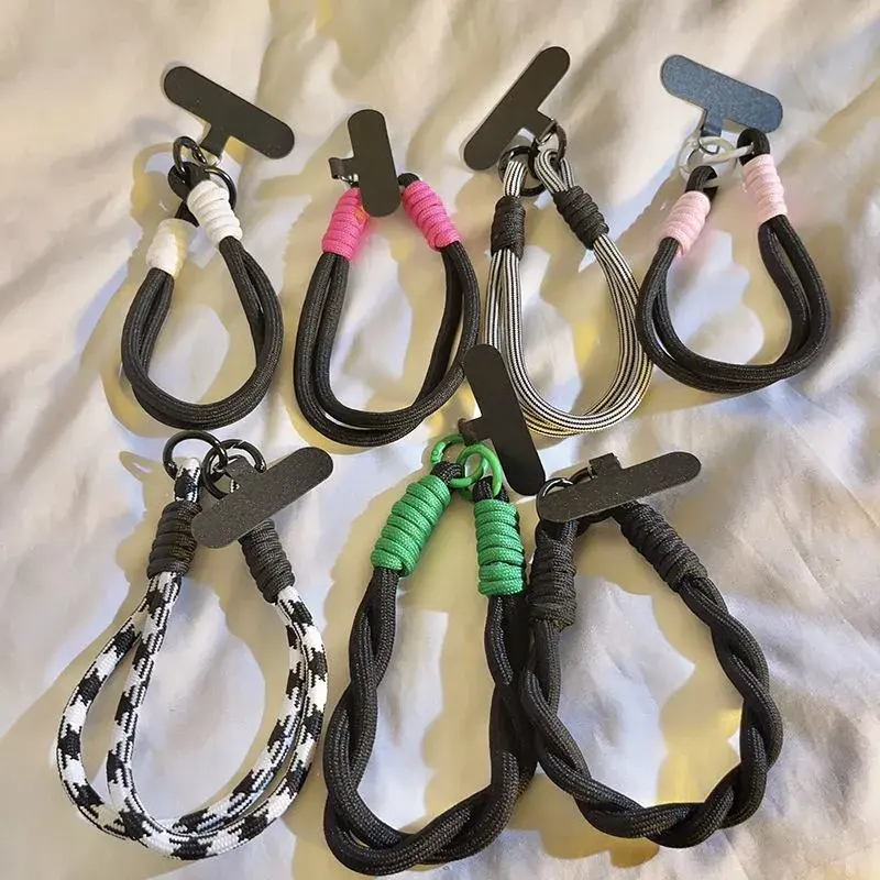 Minimalist Woven Wrist Strap for Phone Cases – Trendy Hand Strap, Keychain & Phone Case Pendant, Compatible with All Phones