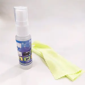 Cairan/air pembersih lensa kacamata dan kain lap Glasses