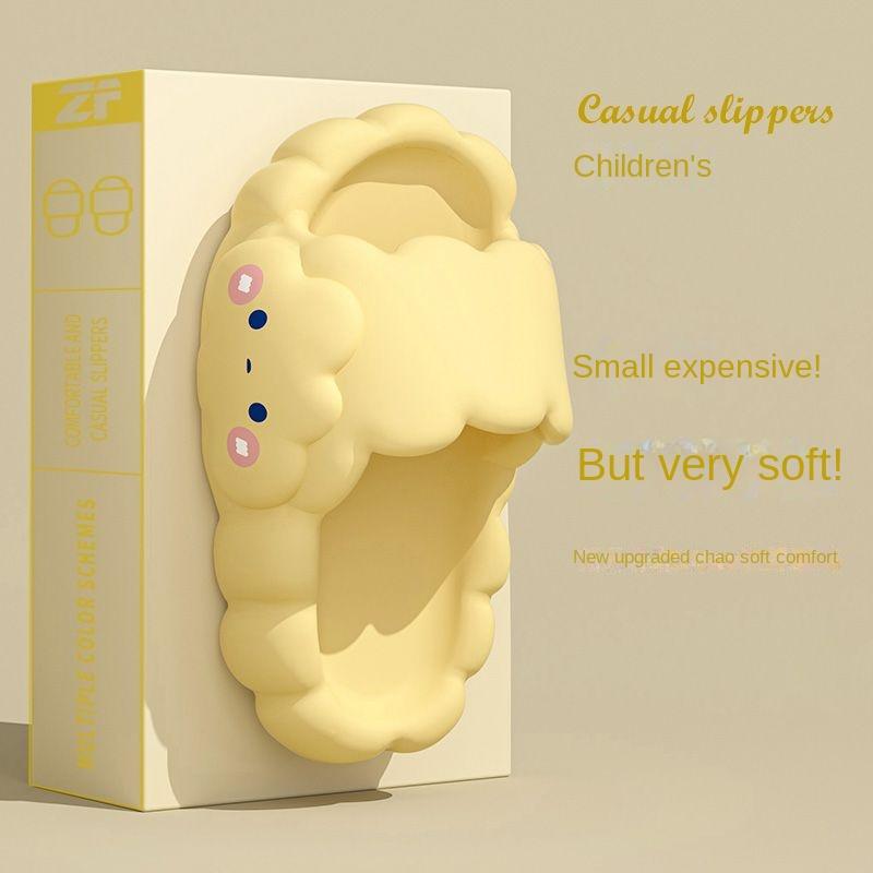 Product Introduction of Girls' Four Seasons Children's Slippers 2025 New Parent-Child Sandals Outdoor Wear Cartoon Cute Slippers Boys 1