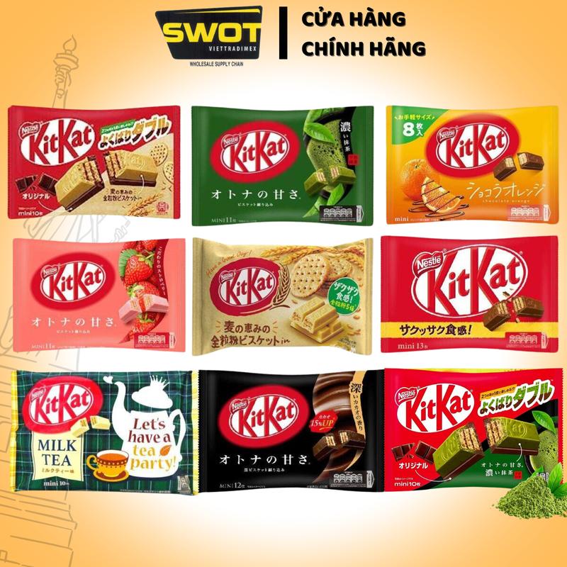Socola Kitkat 136g Nhiều Vị Cao Cấp Chính Hãng Nhật Bản SôCôLa Ăn Vặt Giòn Xốp Nhiều Hương Vị Hấp Dẫn chocolate kitkat Snack Food - SWOT
