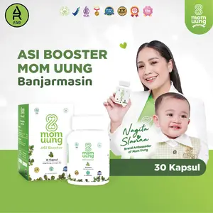 Mom uung asi booster 30 kapsul new formula daun katok ikan gabus daun kelor