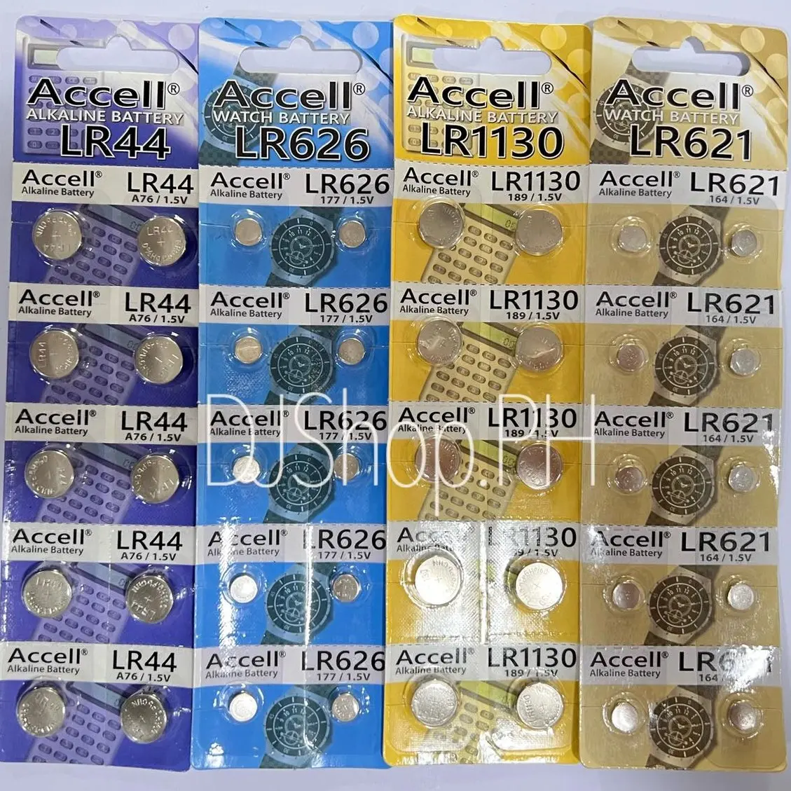 ACCELL BATTERY LR44 A76 / LR626 177 / LR1130 189 / LR621 164 Watch ...