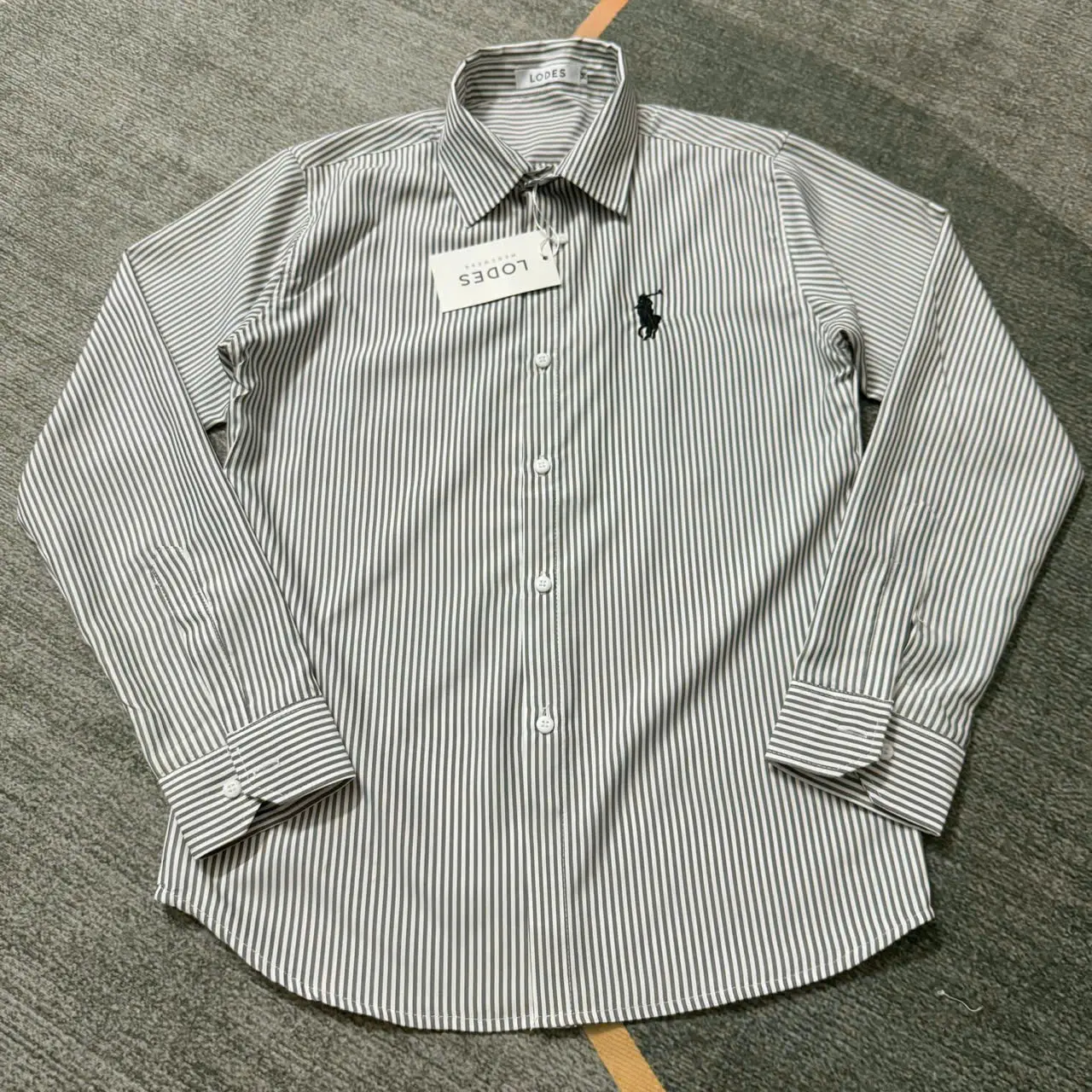 Áo Sơ Mi Nam nữ Tay dài chất cotton Thêu logo Dày Dặn Form Đứng Boy Phố ST MEN STORE Menswear Shirt Cổ Tròn ...không.4 navy blue ... hàn quốc