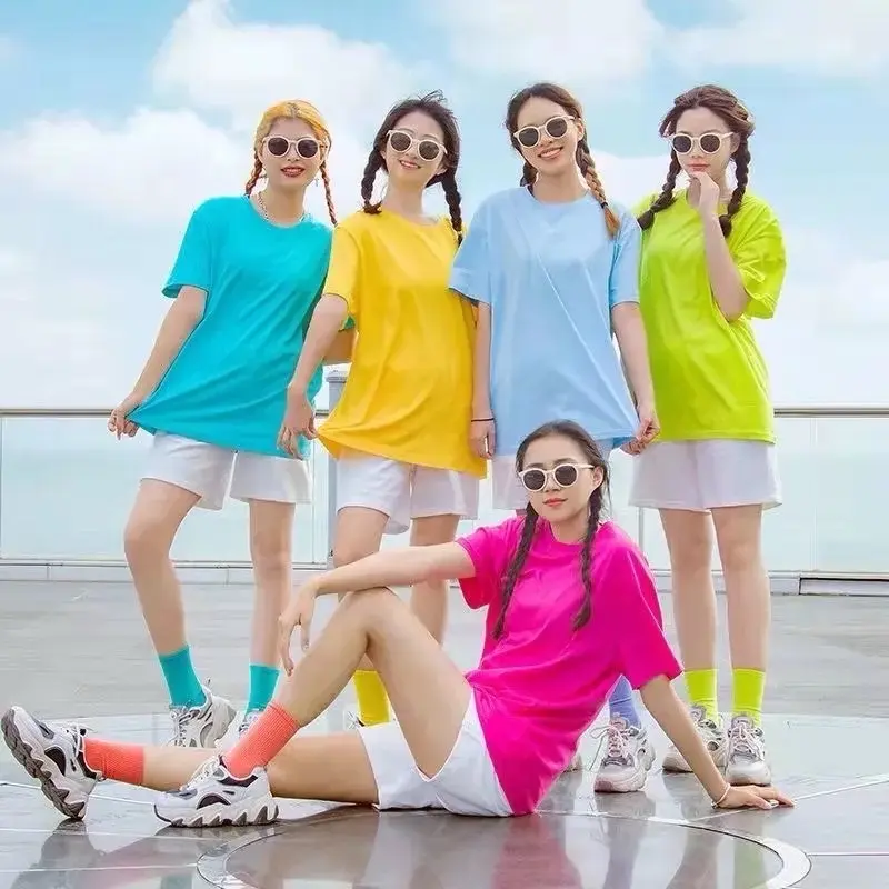 Áo Thun  Nam  Nữ Nhiều Màu Dáng Basic Chất Cotton