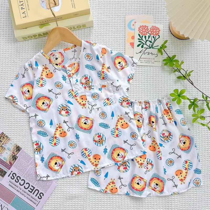 Bộ ngủ Tole bé trai Tay ngắn quần đùi từ 9 -35kg 6