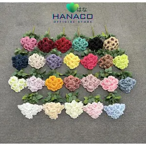 [COD] HANACO - Bouquet bunga K9 ROSE Mawar Artifisial Dekorasi Tanaman