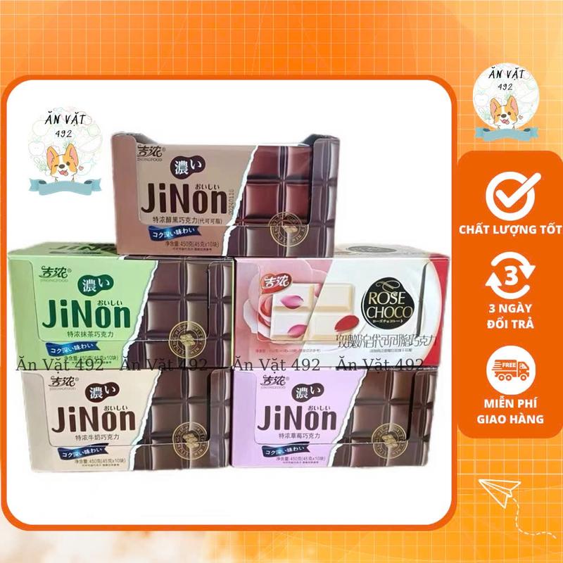 Kẹo Socola JiNon Vị Matcha, Hoa Hồng, Sữa, Dâu - Ăn Vặt 492 Shop