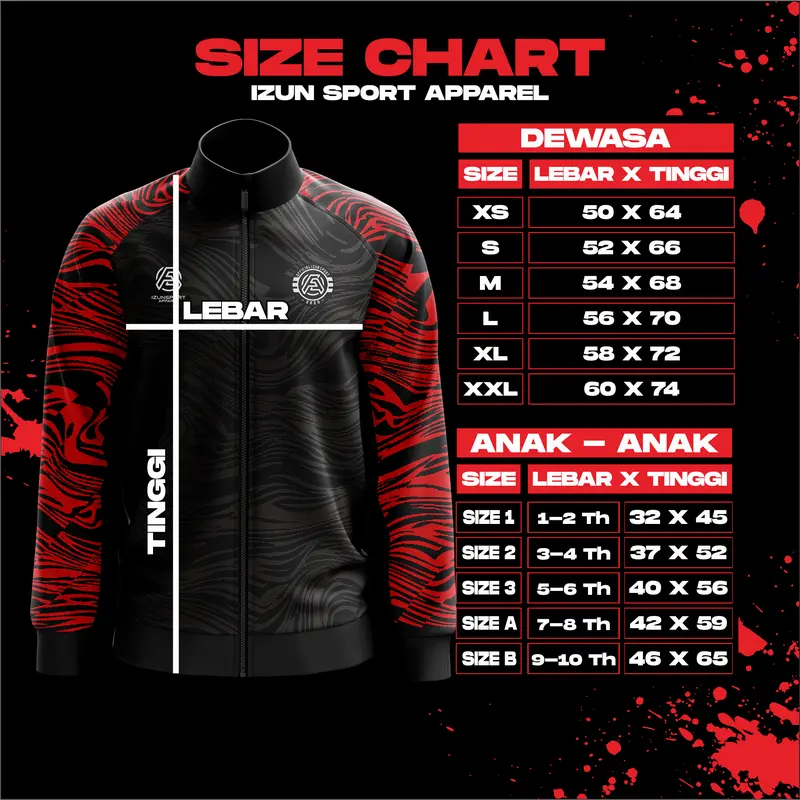 JAKET PRINTING MOTIF / JAKET OLAHRAGA UNISEX NYAMAN LEMBUT PRINTING Sport 4