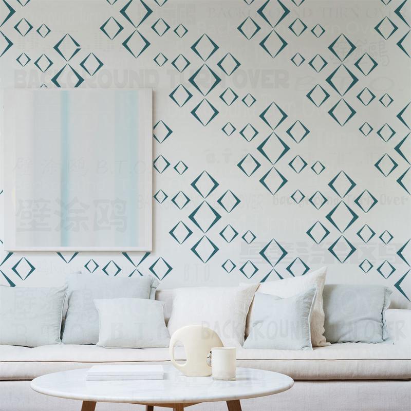 Product Introduction of 30cm - 70cm Wall Stencil Decor For Painting Template Decorative Brick Plaster Rollers Tiles Rococo Brickwork Leaf Floral S006 49