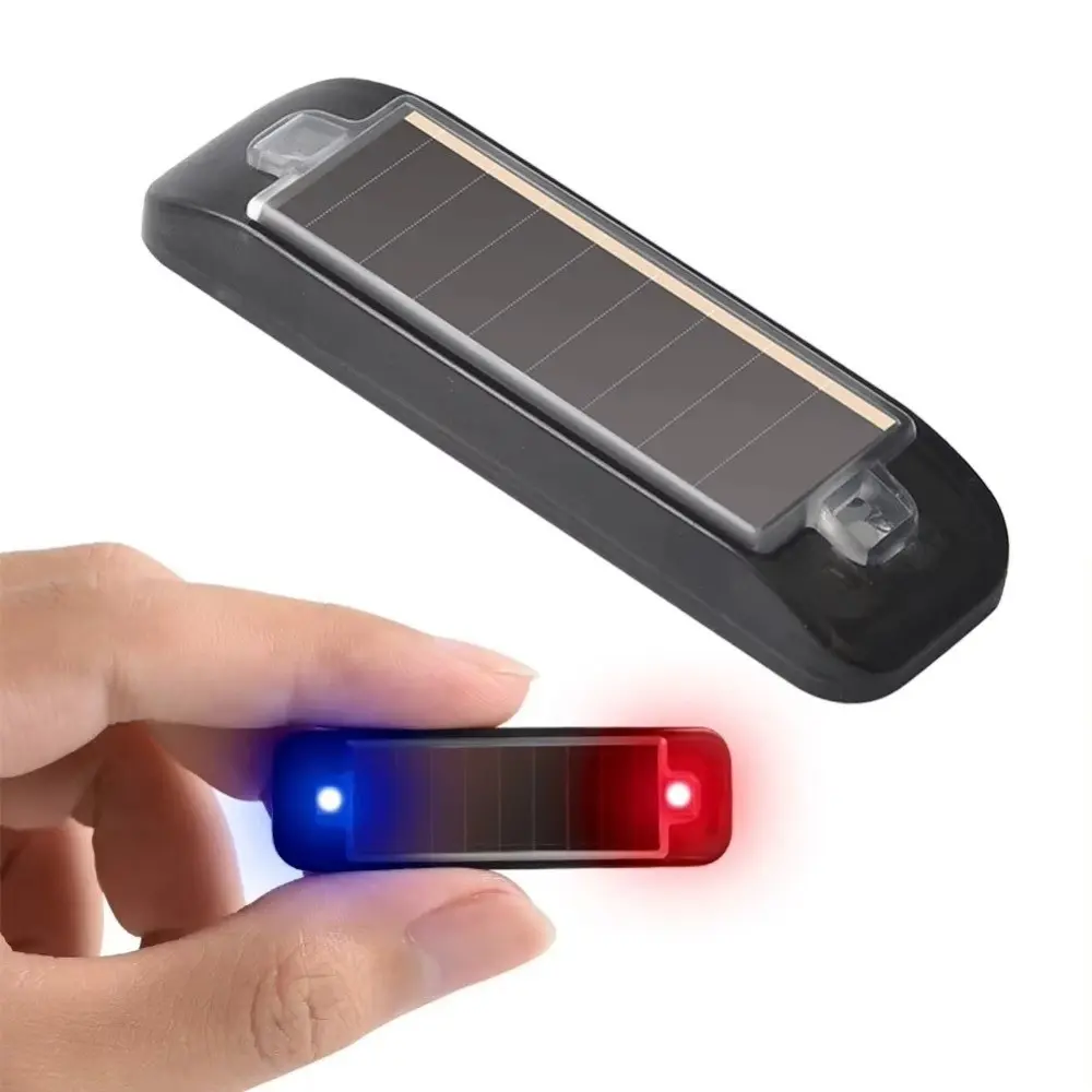 Mini LED Solar Power Warning Light Wireless Waterproof Dummy Alarm ...