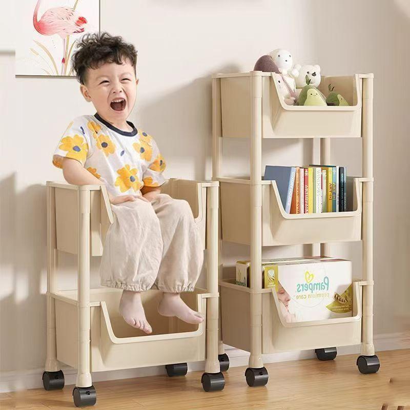 Kệ Sách Di Động, Tiện Lợi Cho Gia Đình, Nhiều Tầng, Có Bánh Xe, Thích Hợp Đựng Đồ Ăn Nhẹ, Giá Để Đồ, [Khuyến Mãi Mới] 7