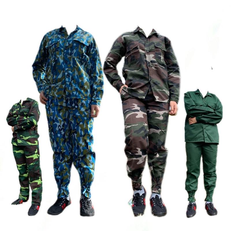 Set bộ quần áo lao động - quần áo bảo hộ lao động nam nữ rằn ri