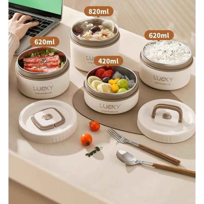 ￼{1}Hộp đựng cơm giữ nhiệt văn phòng lúa mạch Lunch box 3 tầng Inox 304 chống gỉ cao cấp, sang trọng, bảo hành 12 tháng bentobox 6