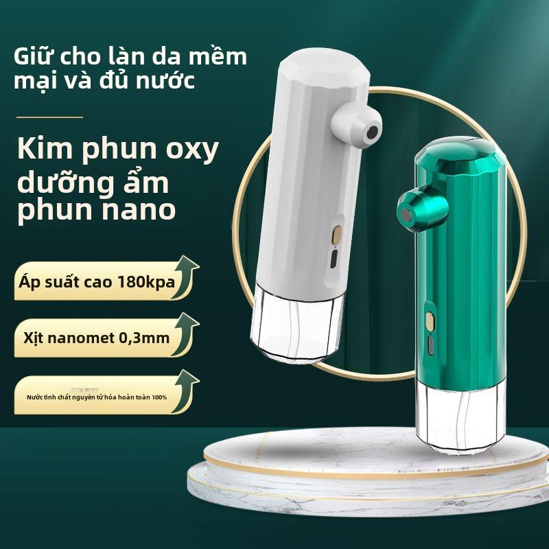 Máy phun oxy nano dưỡng da mặt tại nhà – Cầm tay nhỏ gọn, xịt khoáng siêu mịn, truyền tinh chất & dưỡng ẩm sâu, máy hấp facial chuyên nghiệp cho spa mini tại nhà, chăm sóc da đa năng hot trend TikTok 2025, dùng cho mọi loại da 1