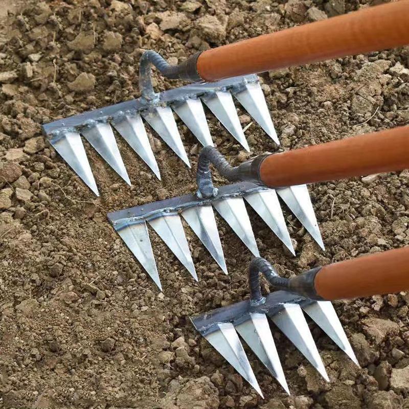 Product Introduction of Garden Weeding Rake Garden Hoe Weeding Handheld Garden Planting Hoe Rake Farm Garden Z7L3 30