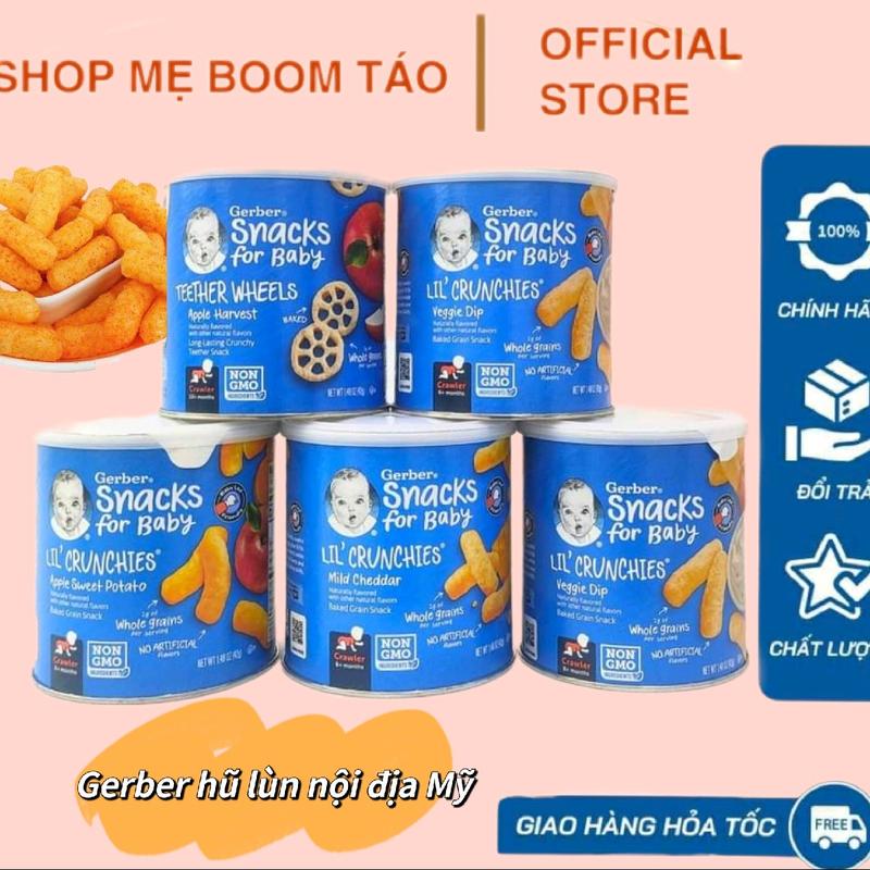 Bánh Gerber lùn dạng que nội địa Mỹ Snack
