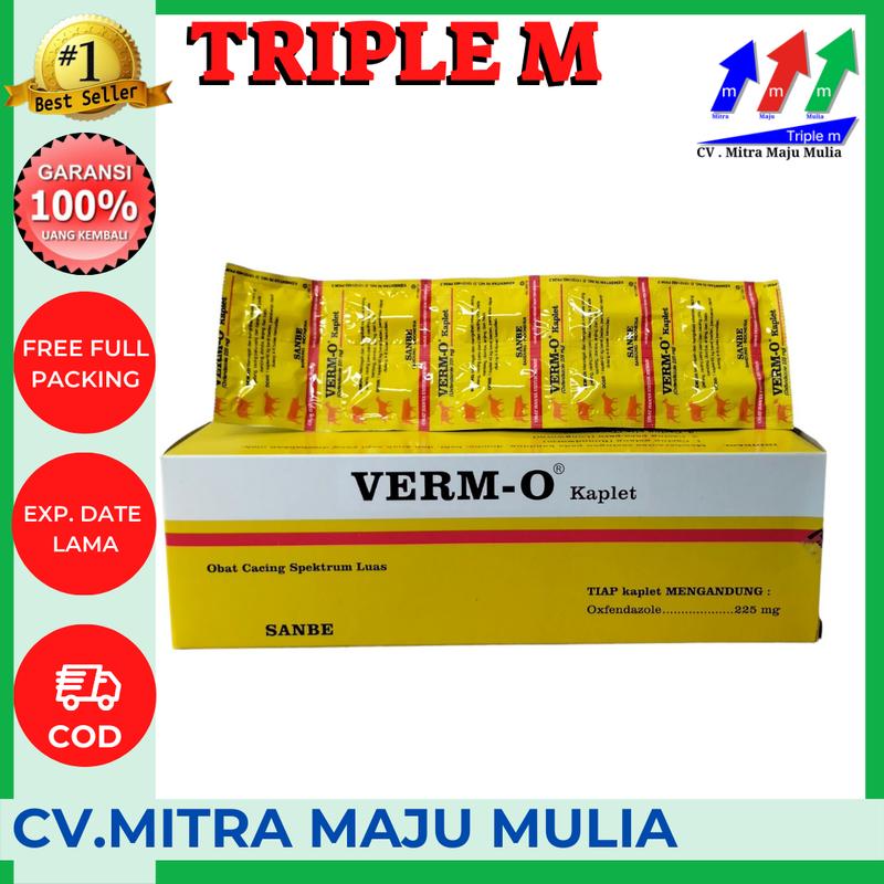 VERM O KAPLET (1 STRIP ISI 10 KAPLET) - OBAT TERNAK - Shop | Tokopedia