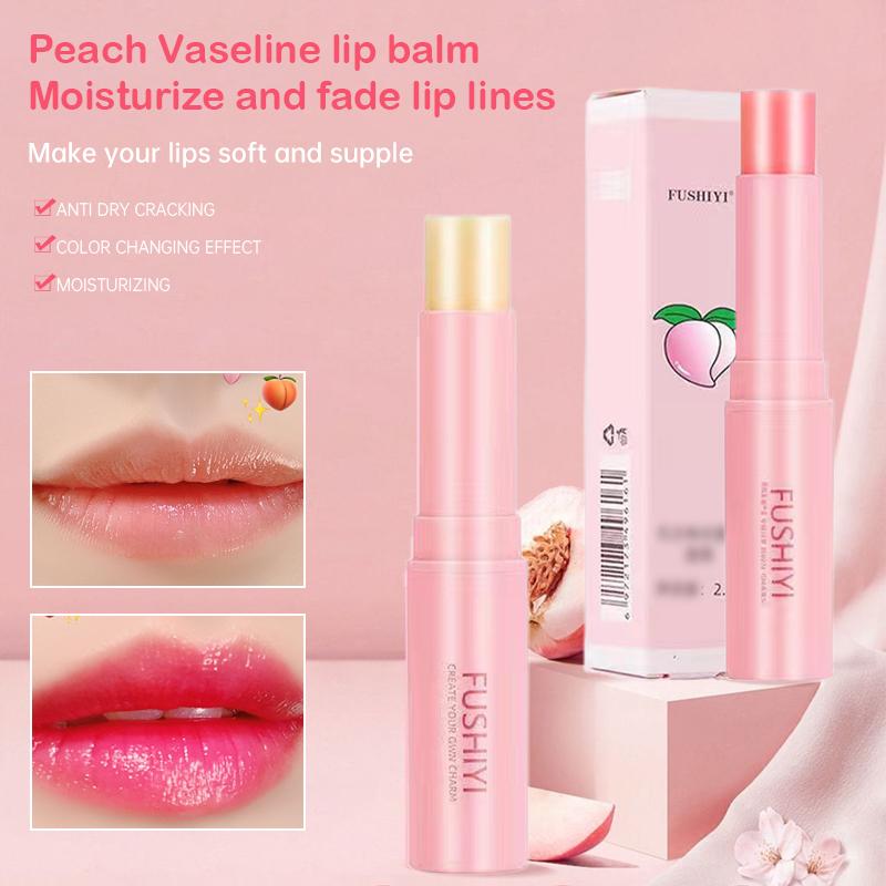 【ANISAHEN】 Pelembap Bibir Vaseline Peach, Pelembap Bibir yang Memudar, Pelembap Bibir Berubah Warna, Pelembap Bibir Anti Kering dan Pecah-pecah 【ANISAHEN】 Pelembap Bibir Vaseline Peach, Pelembap Bibir yang Memudar, Pelembap Bibir Berubah Warna, Pelembap Bibir Anti Kering dan Pecah-pecah