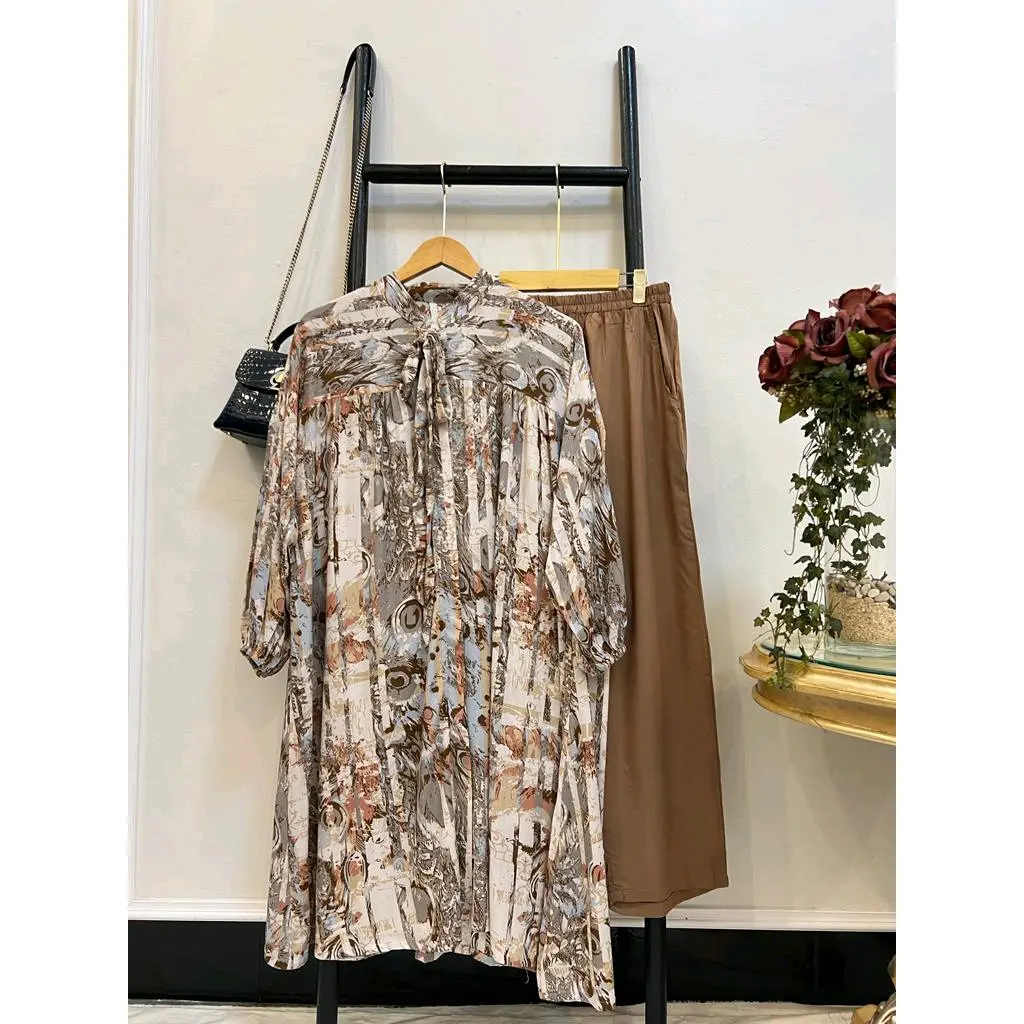 STELAN RAYON PREMIUM TUNIK LENGAN PANJANG