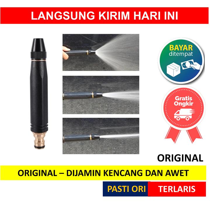 Kepala Semprotan Air Jet Spray Water Stream Hose Nozzle Selang Semprot Siram Tanaman Rumah Sepeda Pohon Mobil Motor Bunga Hose Nozzle Spray 0
