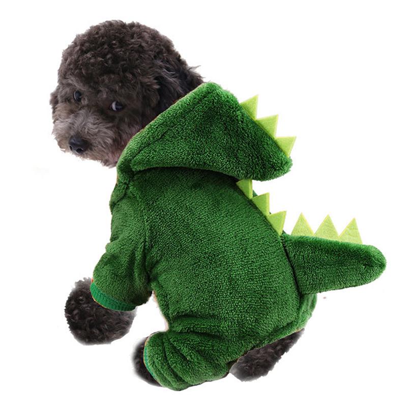 Product Introduction of Pet Dog Clothes Small and Medium-Sized Dogs with Velvet Dinosaur Pet Cat Clothes 28