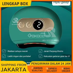 Gua Sha Alat Pijat Elektrik Face Massage Electric Massager - Natural Bianstone 2 in1 Fisioterapi Scraping Kerikan Kerokan badan dan wajah