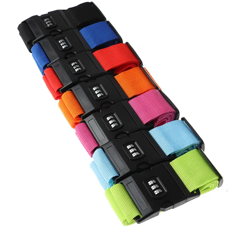 Dây Đeo Đóng Gói Nylon Bền, 1 Cái, Cho Vali Hành Lý Du Lịch, Khóa An Toàn, Thắt Lưng Da Phụ Kiện 3