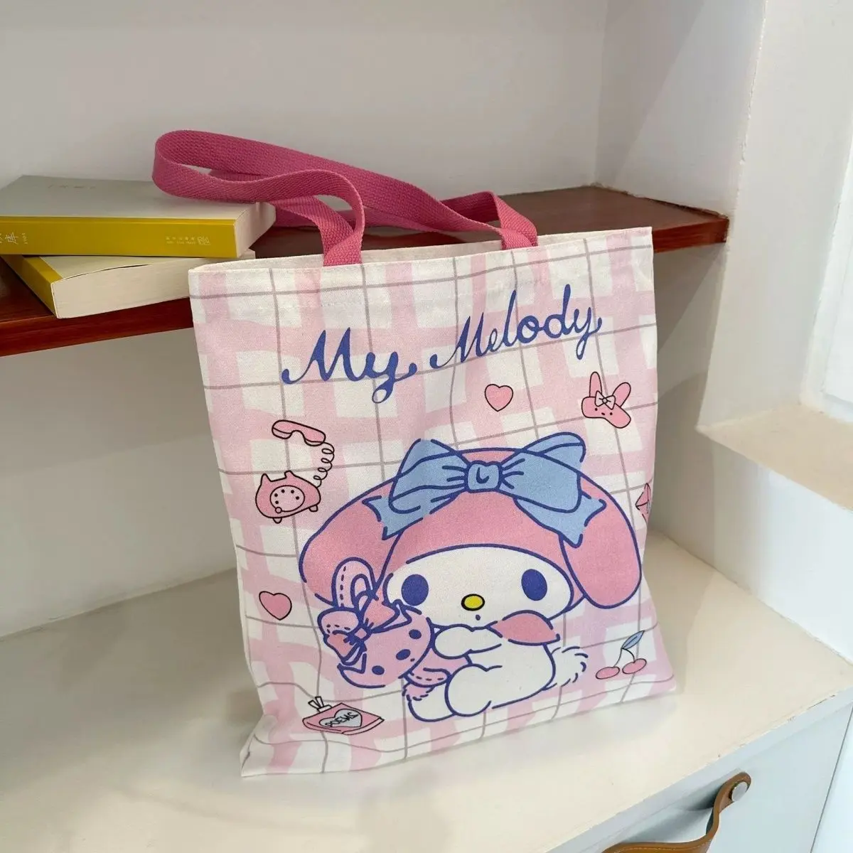 Túi Vải Bố, Túi Xách Clow M, Phiên Bản Sinh Viên, Thiết Kế Melody, Dung Lượng Lớn, Thích Hợp Cho Học Sinh Và Trường Học, Có Thể Được Sử Dụng Làm Túi Xách Sách
