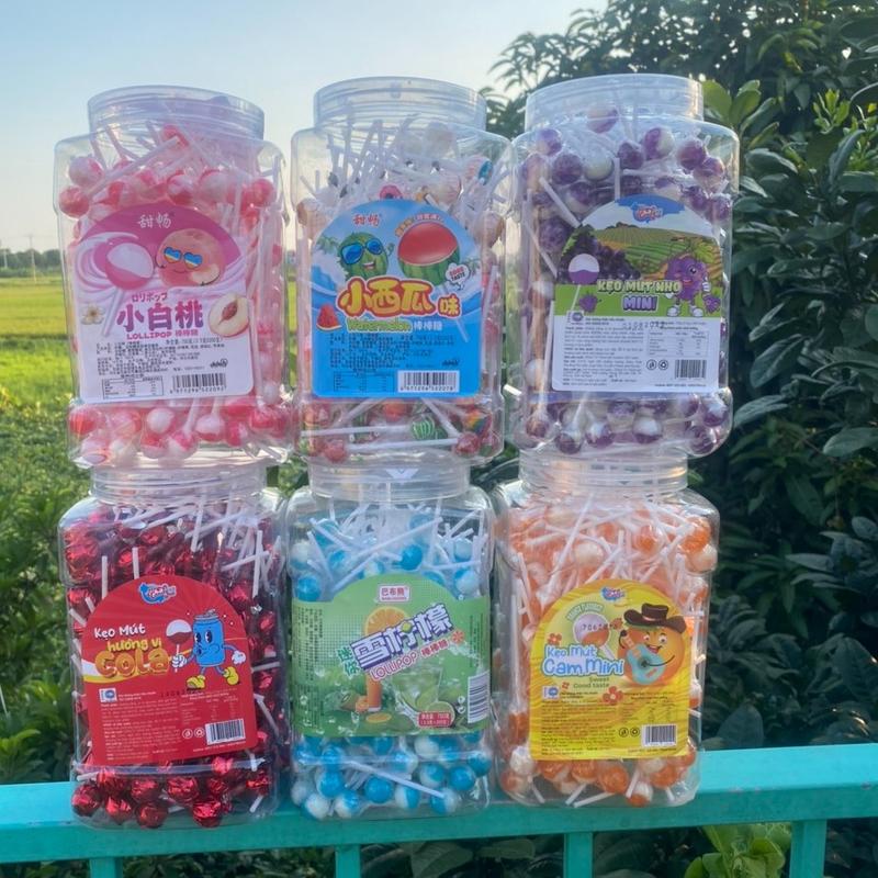  50 Cây Kẹo Mút mini Mix Các Vị Trái Cây 