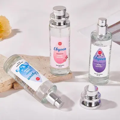 Perfume 50ml Baby Talc Perfume Gift Box With Talc Effect Roll On